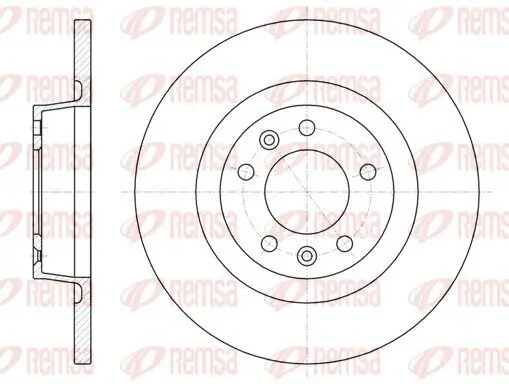 Bremsscheibe Hinterachse REMSA 61053.00