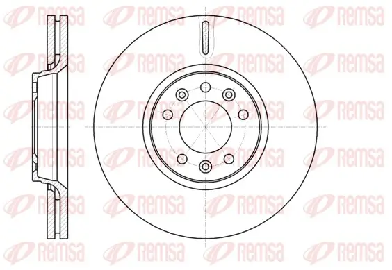 Bremsscheibe Vorderachse REMSA 61054.10