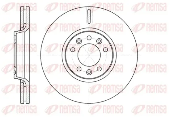 Bremsscheibe Vorderachse REMSA 61054.10 Bild Bremsscheibe Vorderachse REMSA 61054.10