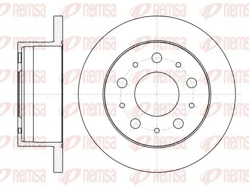 Bremsscheibe Hinterachse REMSA 61056.00