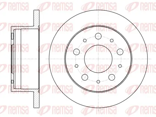 Bremsscheibe Hinterachse REMSA 61056.00