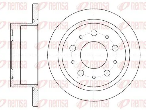 Bremsscheibe Hinterachse REMSA 61057.00