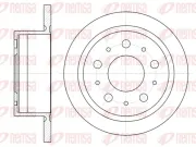 Bremsscheibe Hinterachse REMSA 61057.00
