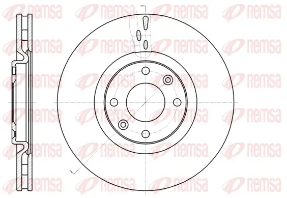 Bremsscheibe Vorderachse REMSA 61059.10
