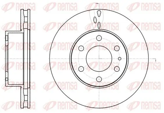 Bremsscheibe Vorderachse REMSA 61062.10