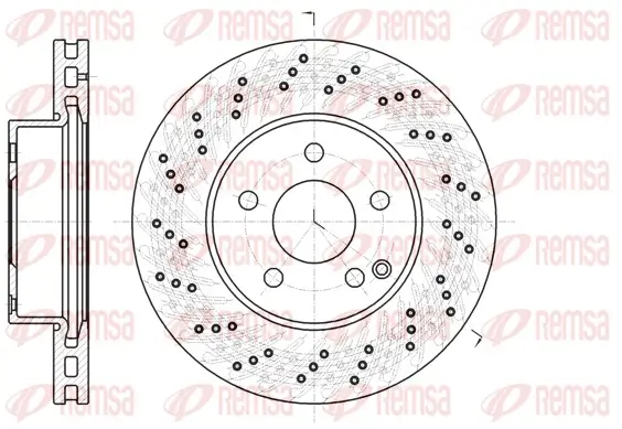 Bremsscheibe Vorderachse REMSA 61068.10