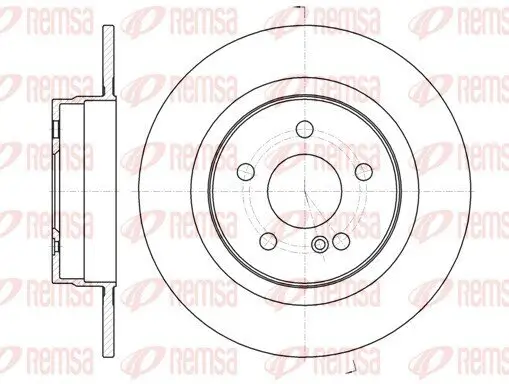 Bremsscheibe Hinterachse REMSA 61070.00 Bild Bremsscheibe Hinterachse REMSA 61070.00