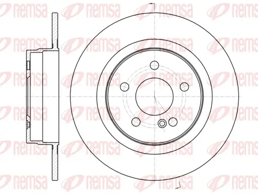 Bremsscheibe Hinterachse REMSA 61070.00 Bild Bremsscheibe Hinterachse REMSA 61070.00