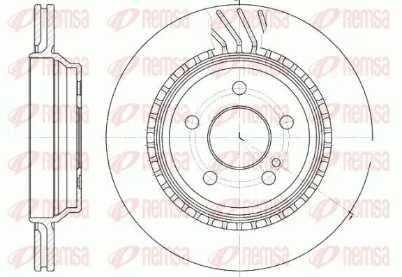 Bremsscheibe Hinterachse REMSA 61072.10