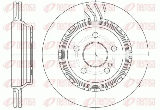 Bremsscheibe Hinterachse REMSA 61072.10 Bild Bremsscheibe Hinterachse REMSA 61072.10