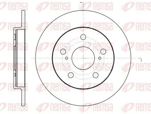 Bremsscheibe Hinterachse REMSA 61074.00
