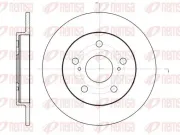 Bremsscheibe Hinterachse REMSA 61074.00