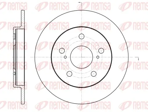 Bremsscheibe Hinterachse REMSA 61074.00 Bild Bremsscheibe Hinterachse REMSA 61074.00