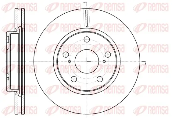 Bremsscheibe Vorderachse REMSA 61077.10