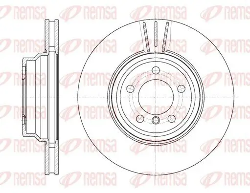 Bremsscheibe Vorderachse REMSA 61078.10