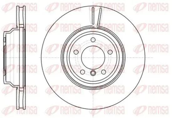 Bremsscheibe Vorderachse REMSA 61080.10 Bild Bremsscheibe Vorderachse REMSA 61080.10