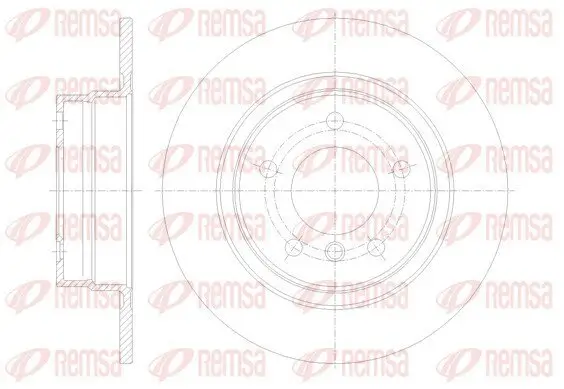 Bremsscheibe Hinterachse REMSA 61084.00