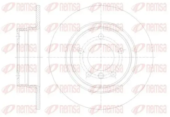 Bremsscheibe Hinterachse REMSA 61084.00 Bild Bremsscheibe Hinterachse REMSA 61084.00