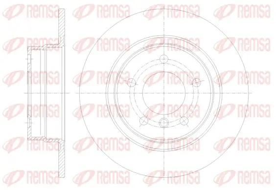 Bremsscheibe Hinterachse REMSA 61084.00