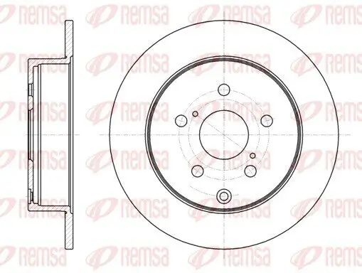 Bremsscheibe Hinterachse REMSA 61088.00