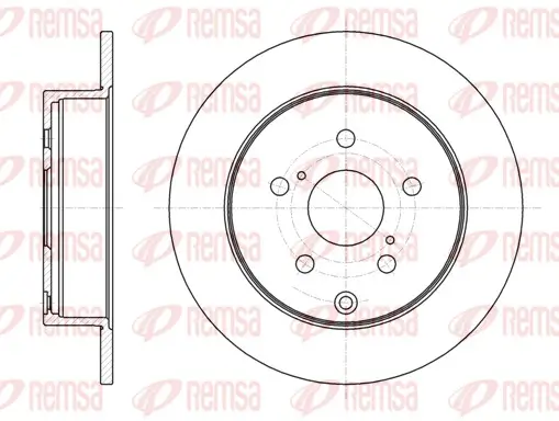 Bremsscheibe Hinterachse REMSA 61088.00
