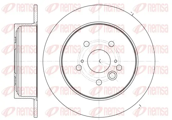 Bremsscheibe Hinterachse REMSA 61089.00