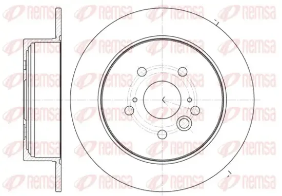 Bremsscheibe Hinterachse REMSA 61089.00 Bild Bremsscheibe Hinterachse REMSA 61089.00