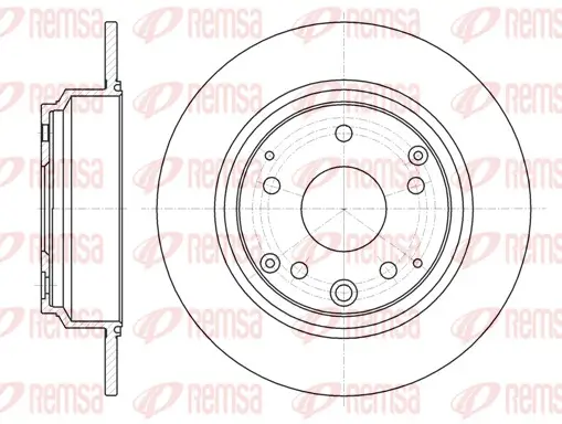 Bremsscheibe Hinterachse REMSA 61090.00