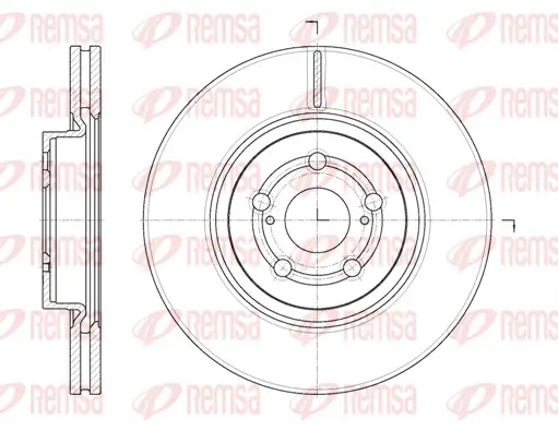 Bremsscheibe Vorderachse REMSA 61092.10 Bild Bremsscheibe Vorderachse REMSA 61092.10