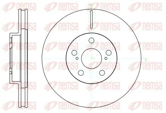 Bremsscheibe REMSA 61093.10