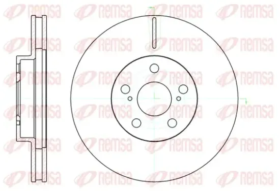 Bremsscheibe Vorderachse REMSA 61093.10 Bild Bremsscheibe Vorderachse REMSA 61093.10