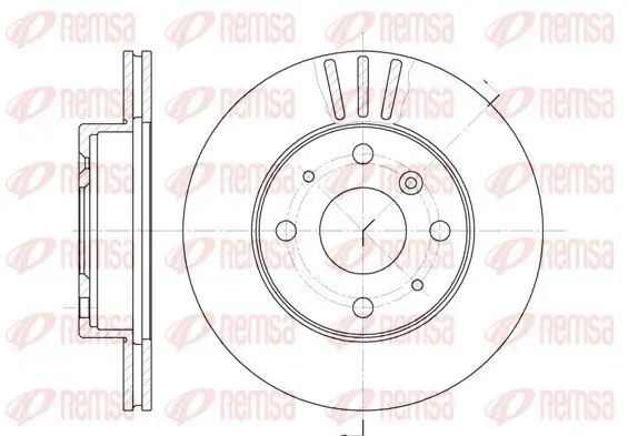 Bremsscheibe Vorderachse REMSA 61095.10