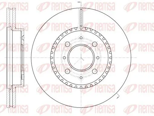 Bremsscheibe Vorderachse REMSA 61096.10 Bild Bremsscheibe Vorderachse REMSA 61096.10
