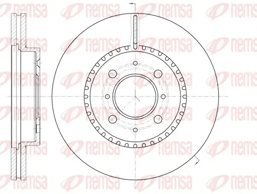 Bremsscheibe Vorderachse REMSA 61096.10
