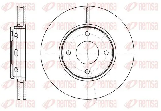 Bremsscheibe REMSA 61097.10