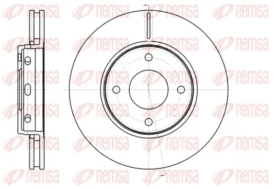 Bremsscheibe Vorderachse REMSA 61097.10
