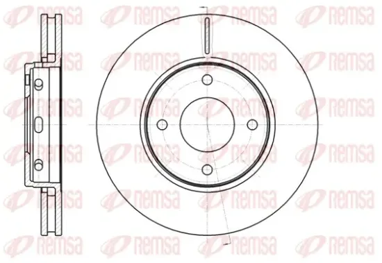 Bremsscheibe Vorderachse REMSA 61097.10 Bild Bremsscheibe Vorderachse REMSA 61097.10