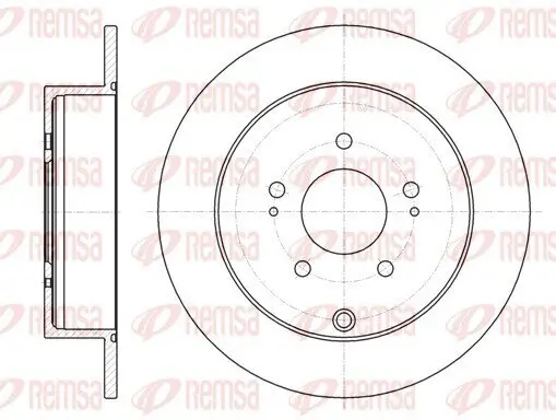 Bremsscheibe Hinterachse REMSA 61098.00 Bild Bremsscheibe Hinterachse REMSA 61098.00