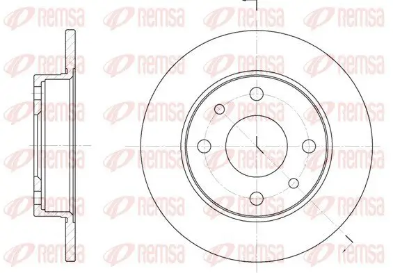 Bremsscheibe REMSA 6110.00