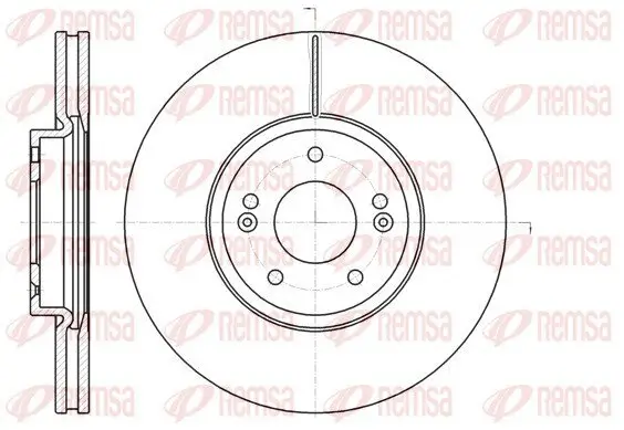 Bremsscheibe Vorderachse REMSA 61102.10