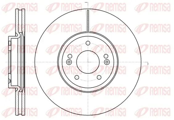 Bremsscheibe Vorderachse REMSA 61102.10