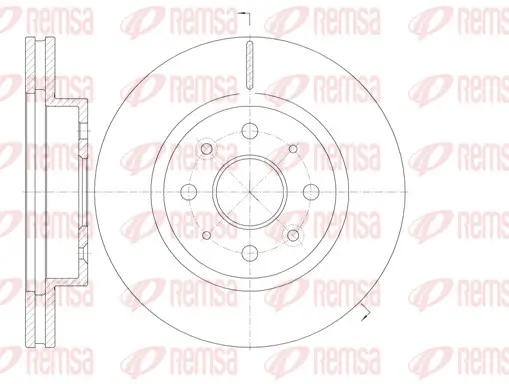 Bremsscheibe Vorderachse REMSA 61103.10
