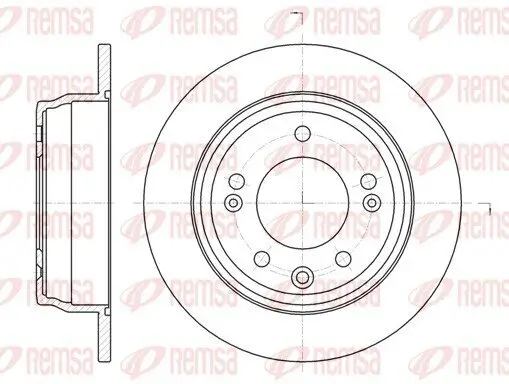 Bremsscheibe Hinterachse REMSA 61105.00