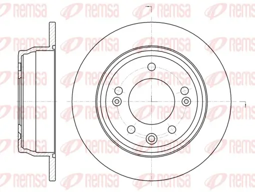 Bremsscheibe Hinterachse REMSA 61105.00