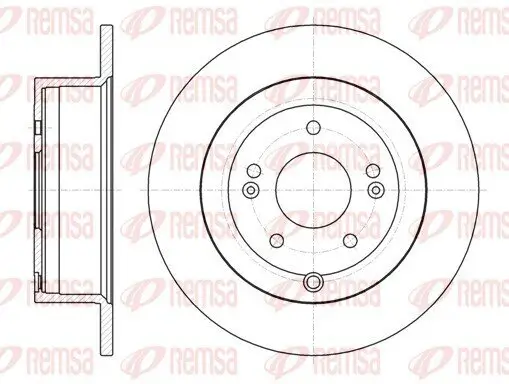 Bremsscheibe Hinterachse REMSA 61106.00