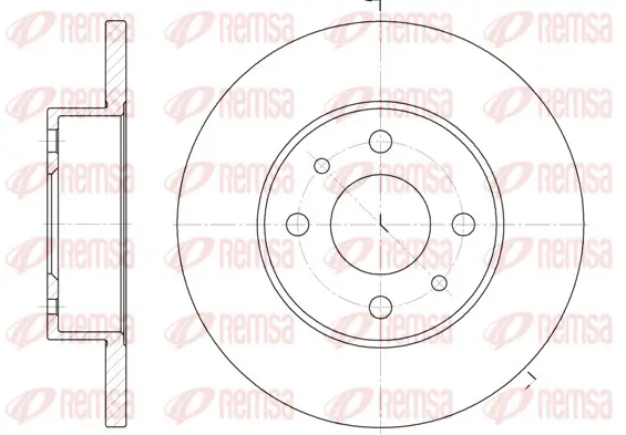 Bremsscheibe Vorderachse REMSA 6111.00