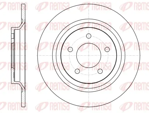 Bremsscheibe Hinterachse REMSA 61113.00