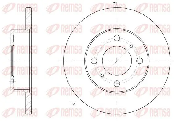 Bremsscheibe REMSA 61117.00