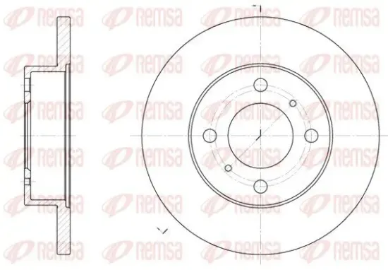 Bremsscheibe REMSA 61117.00 Bild Bremsscheibe REMSA 61117.00