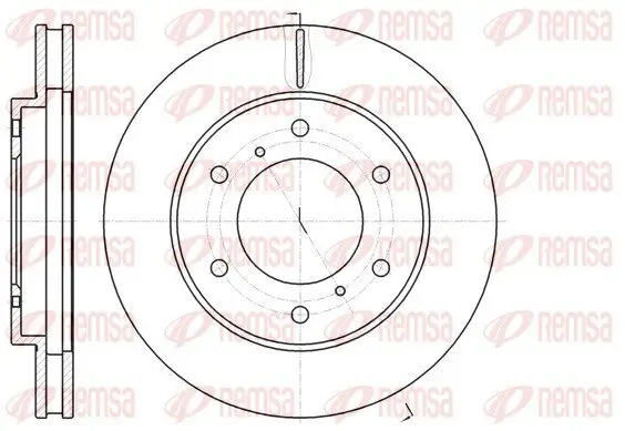 Bremsscheibe Vorderachse REMSA 61118.10